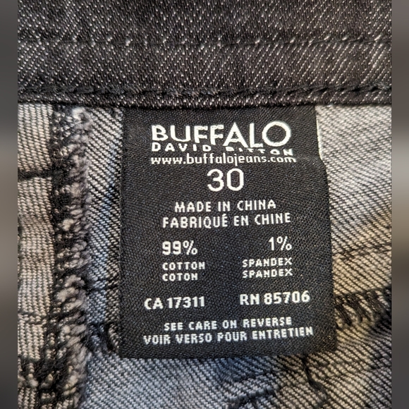 Buffalo David Bittone black Panettire stretch boot cut sequence detail jeans 30 - Picture 6 of 9